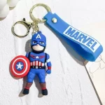 Chaveiro Capitão América em Borracha