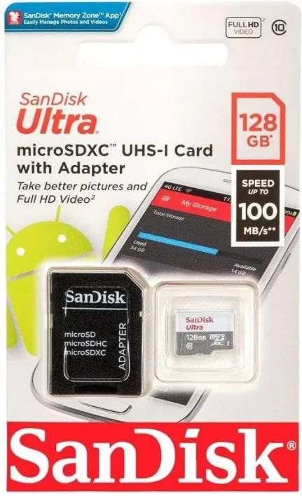 CARTÃO DE MEMORIA 128GB SANDISK