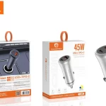 CARREGADOR VEICULAR USB+ TIPO C - L08