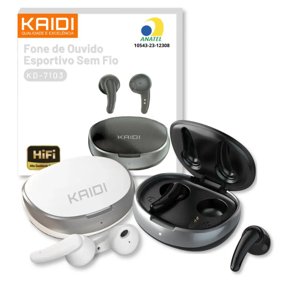 FONE BLUETOOTH KAIDI KD-7103