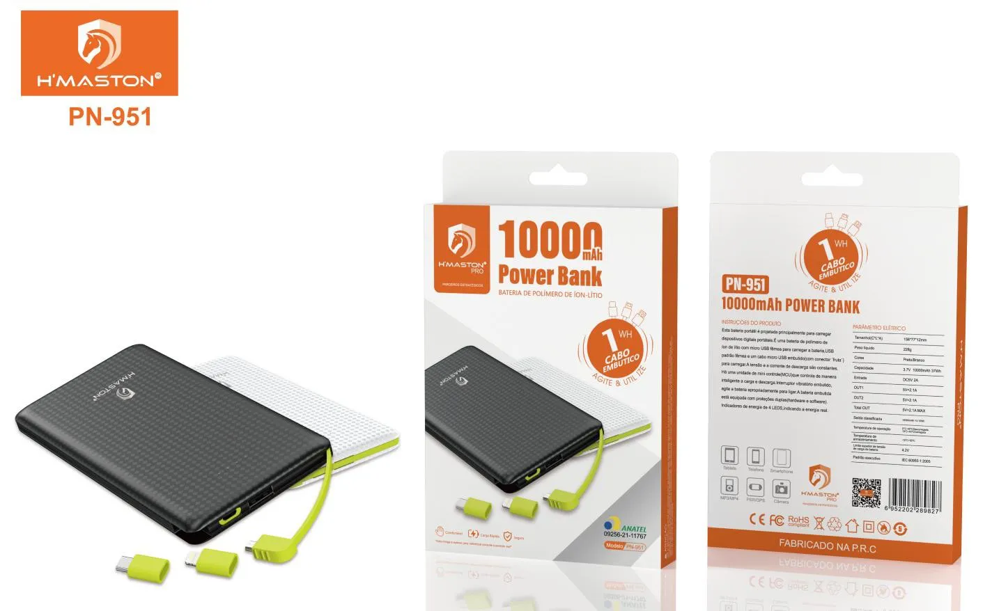 POWER BANK 10000mAh -YD-20